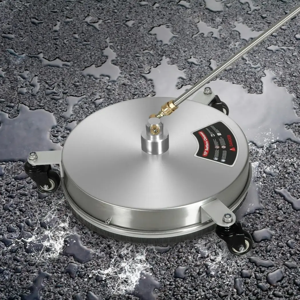 Traderight Pressure Washer Surface Cleaner With 3 Wheels Stainless 27600 kPa - Home & Garden