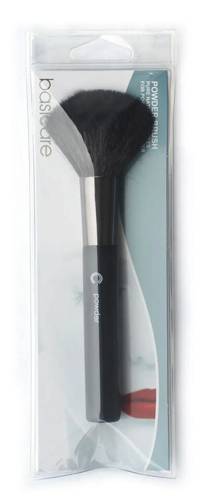 Basicare Powder Brush 16.5cm Soft Synthetic Bristles for Smooth Makeup Finish - Beauty
