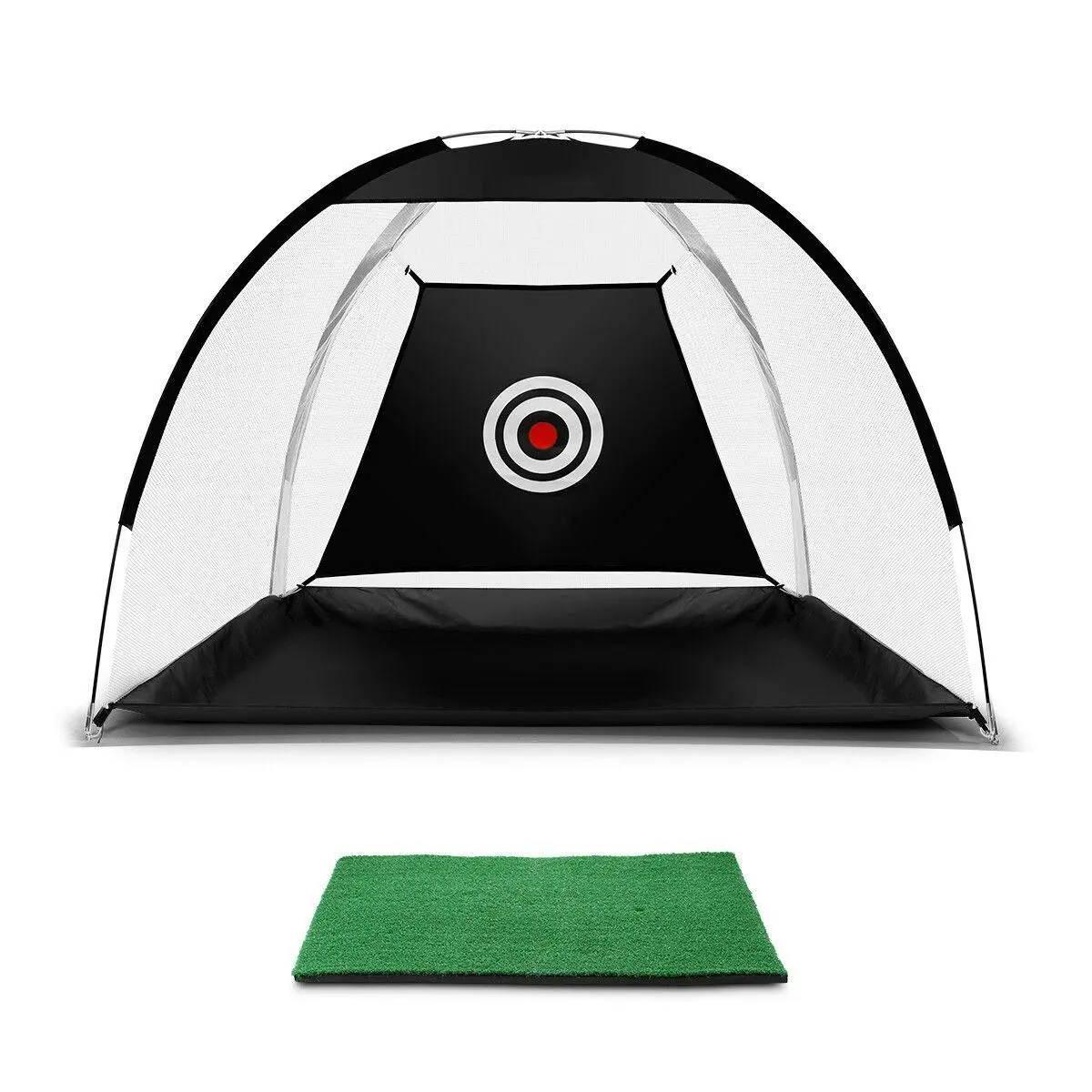 Genki Golf Practice Net and Hitting Mat Target Set Training Aids Home Golf Swing Driving Indoor Outdoor - Sports & Outdoor