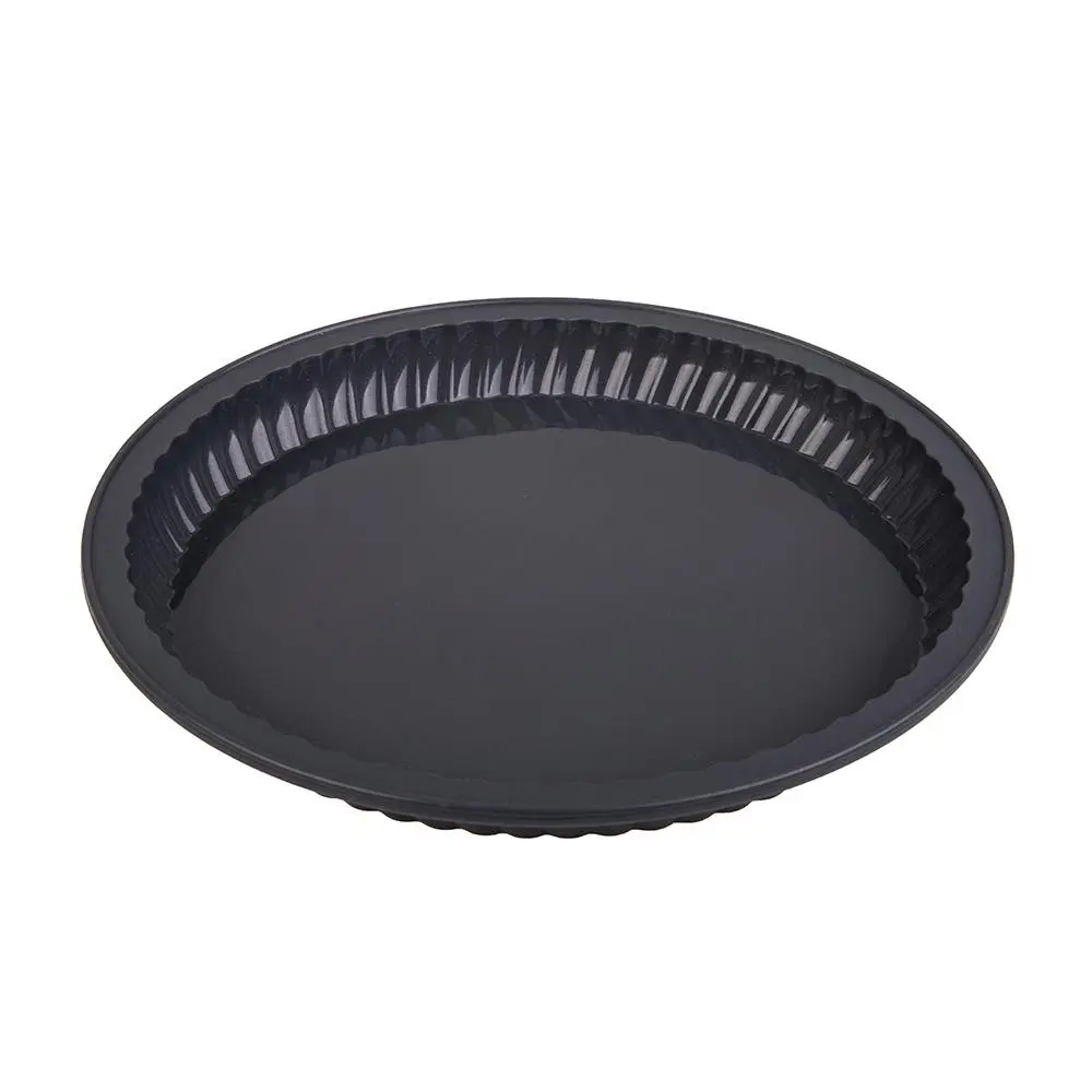 Daily Bake Non Stick Silicone 27x3cm Quiche Mould Pie Baking Pan w/Steel Frame - Home & Garden