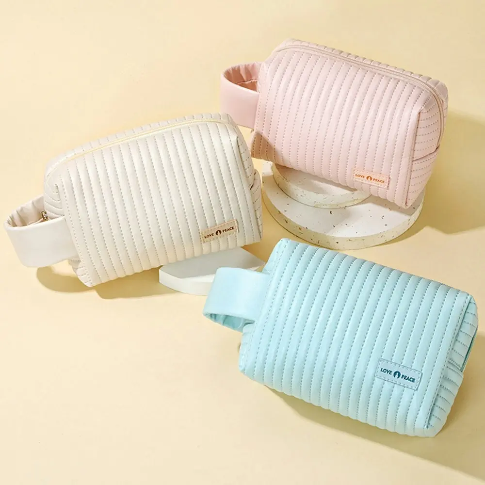 3Pcs Makeup Bag Candy Color Cosmetic Storage Bag Convenient Travel Washing Bag - Home & Garden