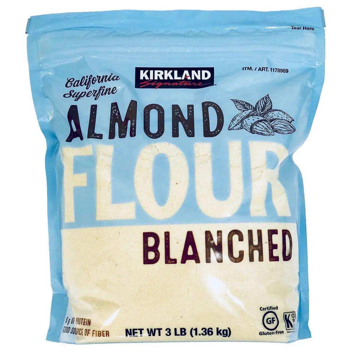 Kirkland Signature Almond Flour Blanched 1.36kg - Groceries