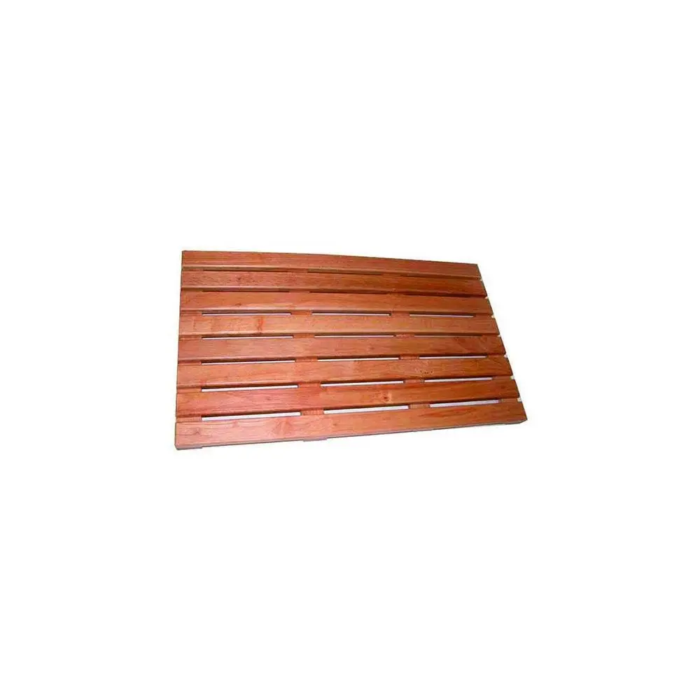 Immerse Bathroom Large 740 x 435mm Shower Quick Drying Bathmat Rubberwood Slats - Home & Garden