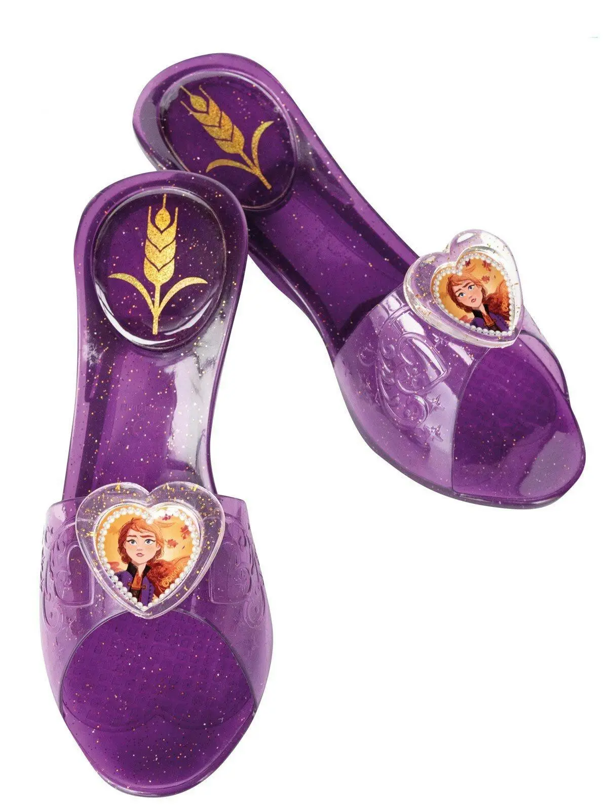 Disney Anna Frozen 2 Jelly Shoes Kids/Child Dress Up Accessory Purple One Size - Fashion