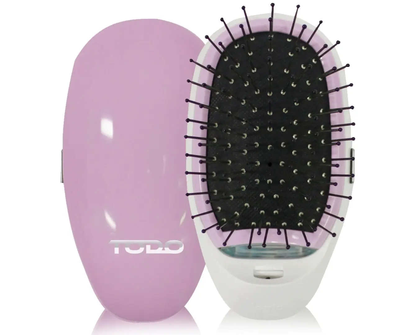 TODO Ionic Styling Hair Brush Straight Smooth Silky Hair Stainless Steel Bristle Pink - Beauty