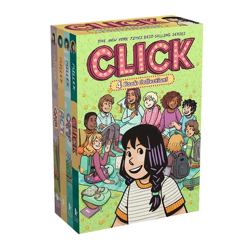 4pc Walker Kayla Miller Click Series Kids Adventure Reading Book Gift Set 8y+ - Entertainment