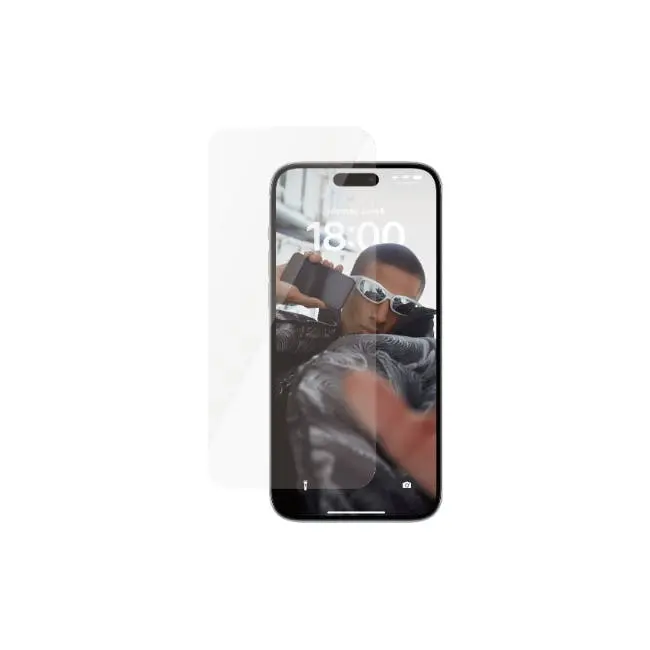 Panzer Safe UltraWide Fit Mobile Glass Screen Protector For Apple iPhone 15 Plus - Electronics