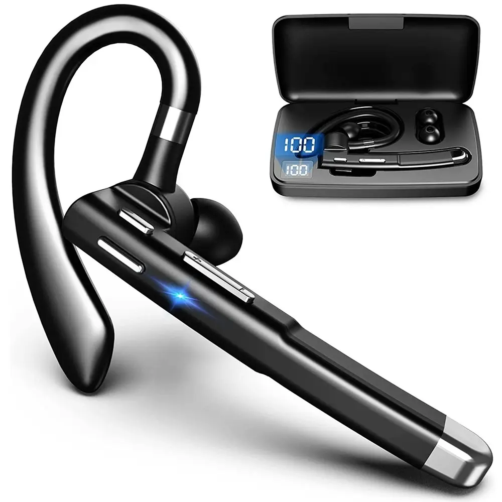 Bluetooth Earphone Wireless Headset with Charging Case LED Display - Electronics