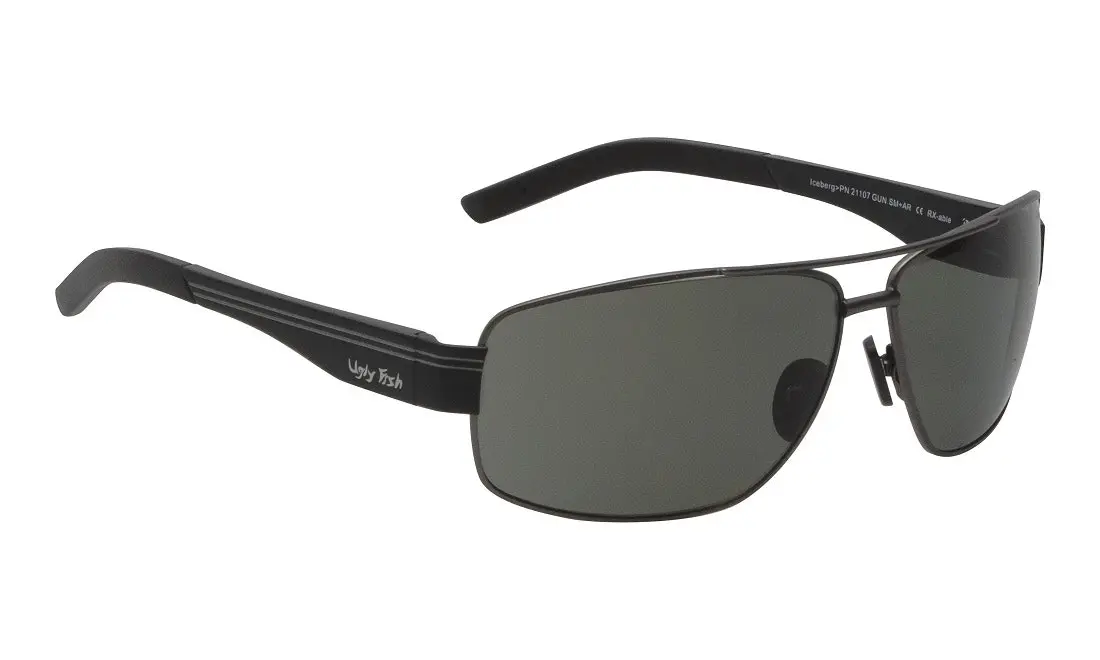 Ugly Fish Iceberg PN21107 Aluminium Gun Metal Frame/Smoke Lens Adult Sunglasses - Sports & Outdoor