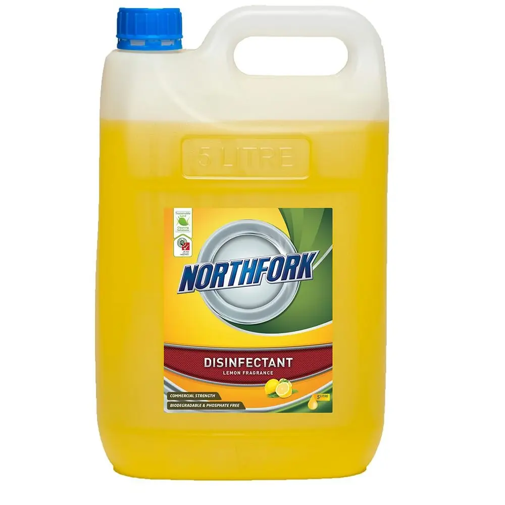 5L Northfork Disinfectant Lemon Bench/Floor/Bathroom Cleaning Sanitiser - Home & Garden
