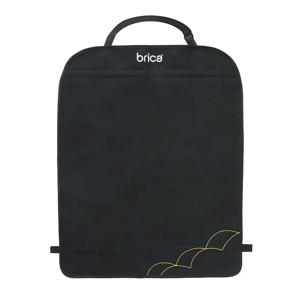 Munchkin Brica Kids/Toddler Travel Car Seat Protector Kick Mat 16x26cm Black - Baby