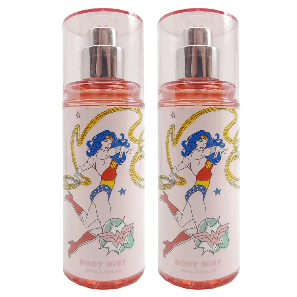 2PK Wonder Woman 100ml Body Mist Pleasant Fragrance Spray Bottle Perfume Kids 6+ - Beauty