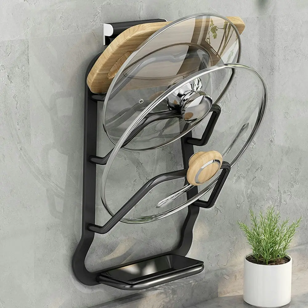 Kitchen Layered Storage Rack Space Aluminum Pot Lid Storage Rack - Home & Garden
