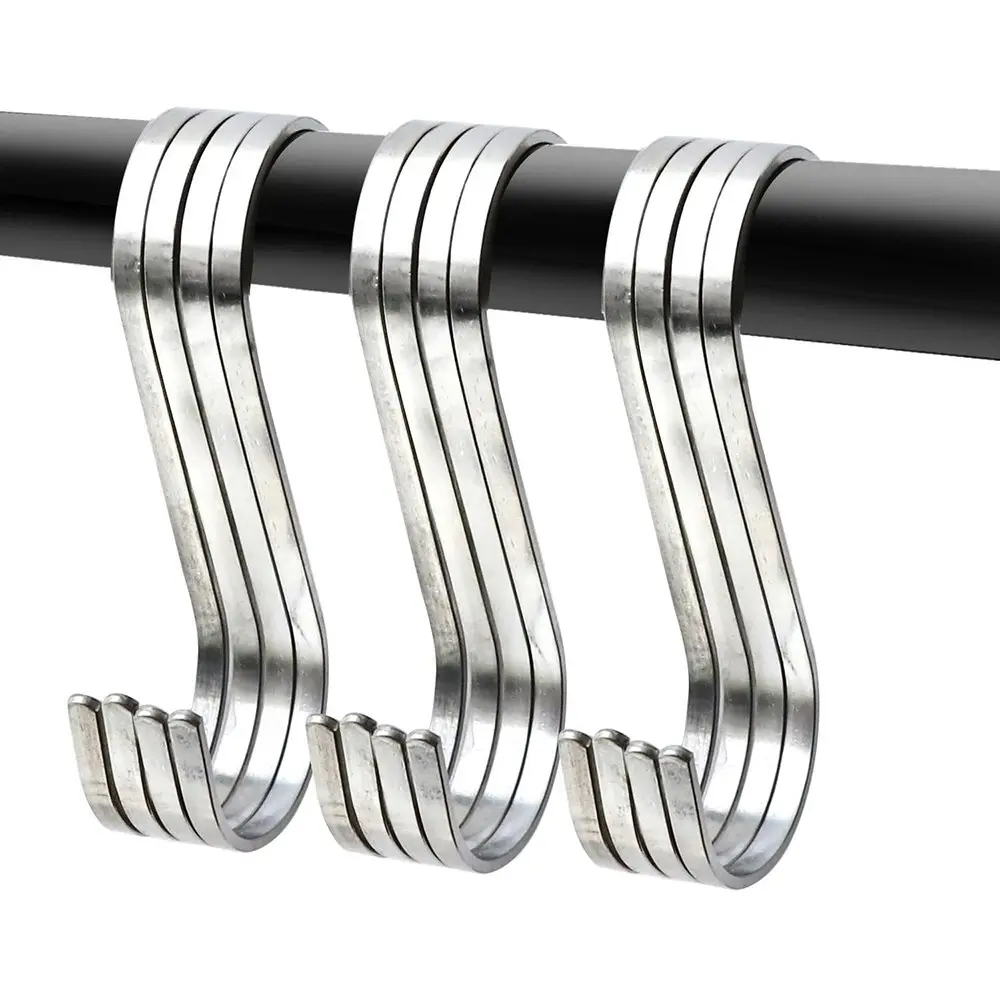 12 packs Stainless steel hook S type hook multifunctional S hook - Home & Garden