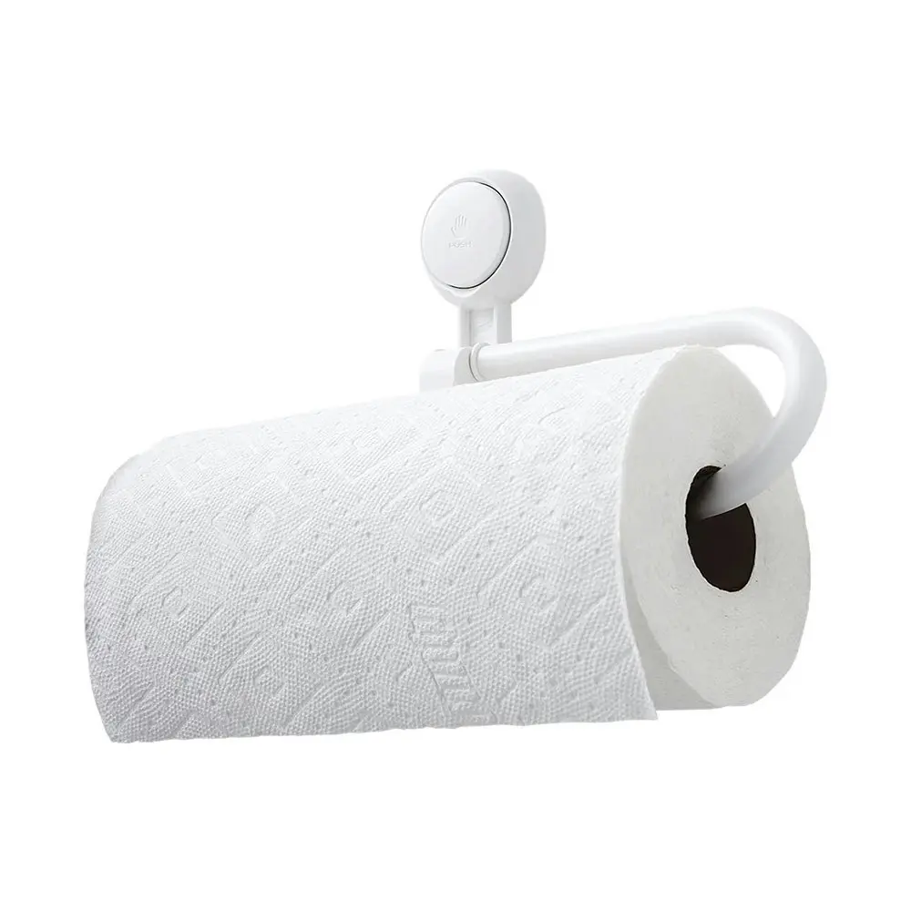 Wall Mount Towel Rack Suction Cup Paper Towel Holder for Kitchen Paper Roll - Home & Garden