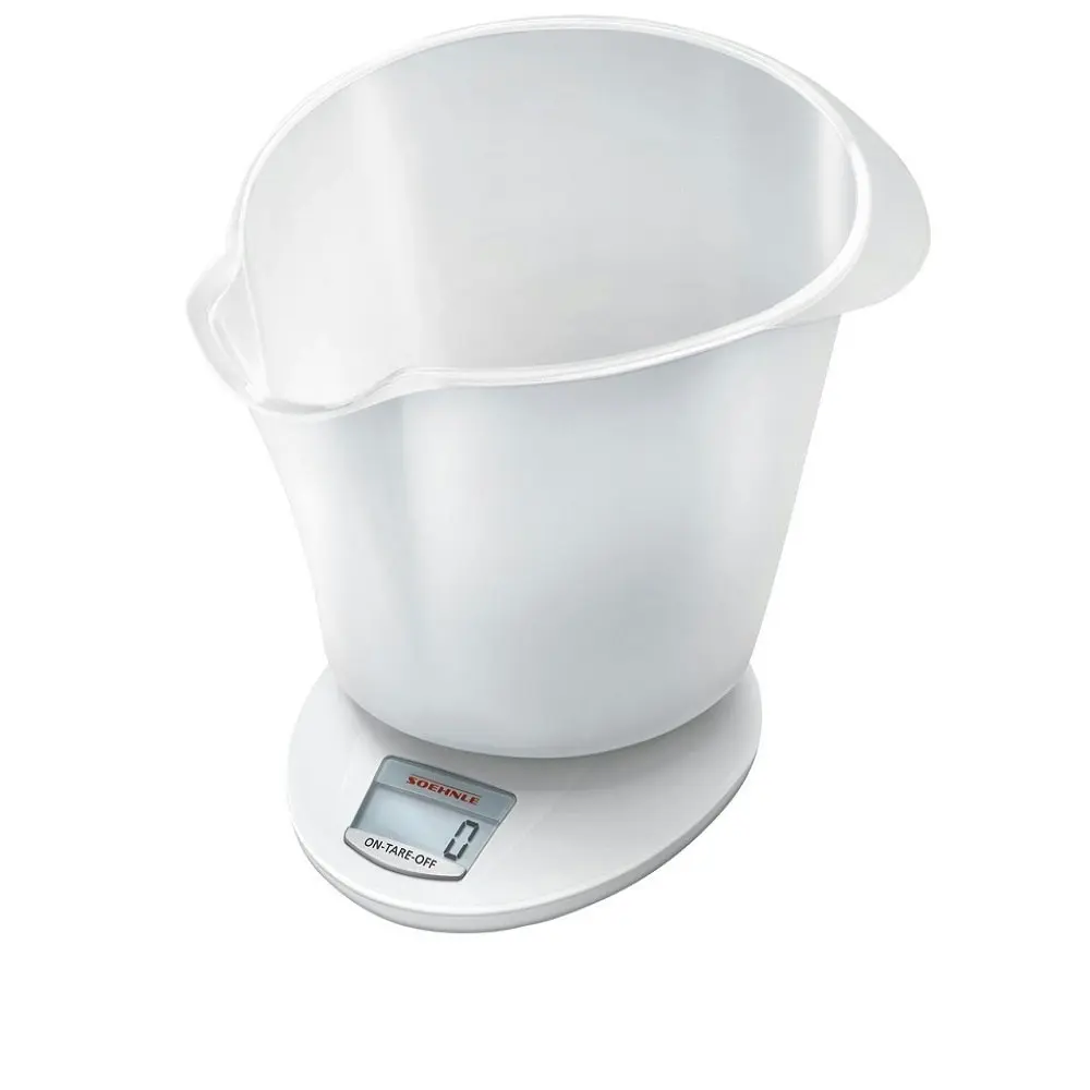 Soehnle Roma Plus Digital Kitchen Scale White | 5kg Capacity 65857 - Home & Garden