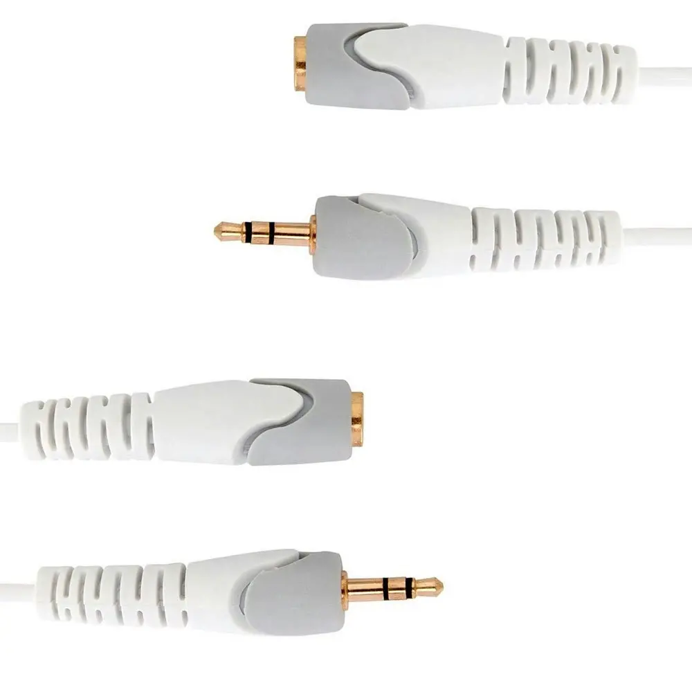 2PK Westinghouse 3m Audio/AUX Extension Cable 3.5mm Male/Female f/TV Headphones - Electronics