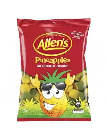 ALLENS Pineapples 170g x 12 - Groceries