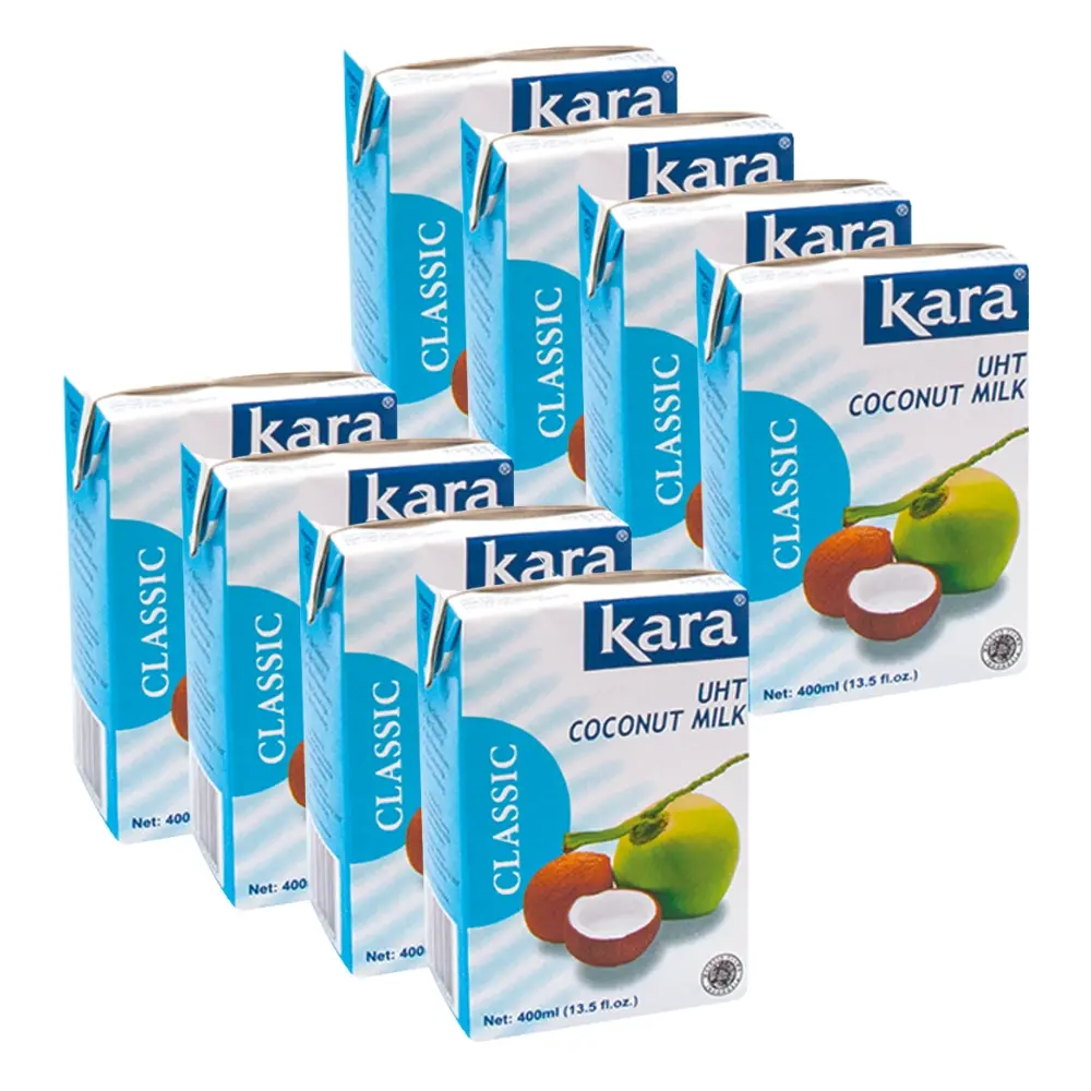 Kara UHT Coconut Milk 8 x 400ml - Groceries