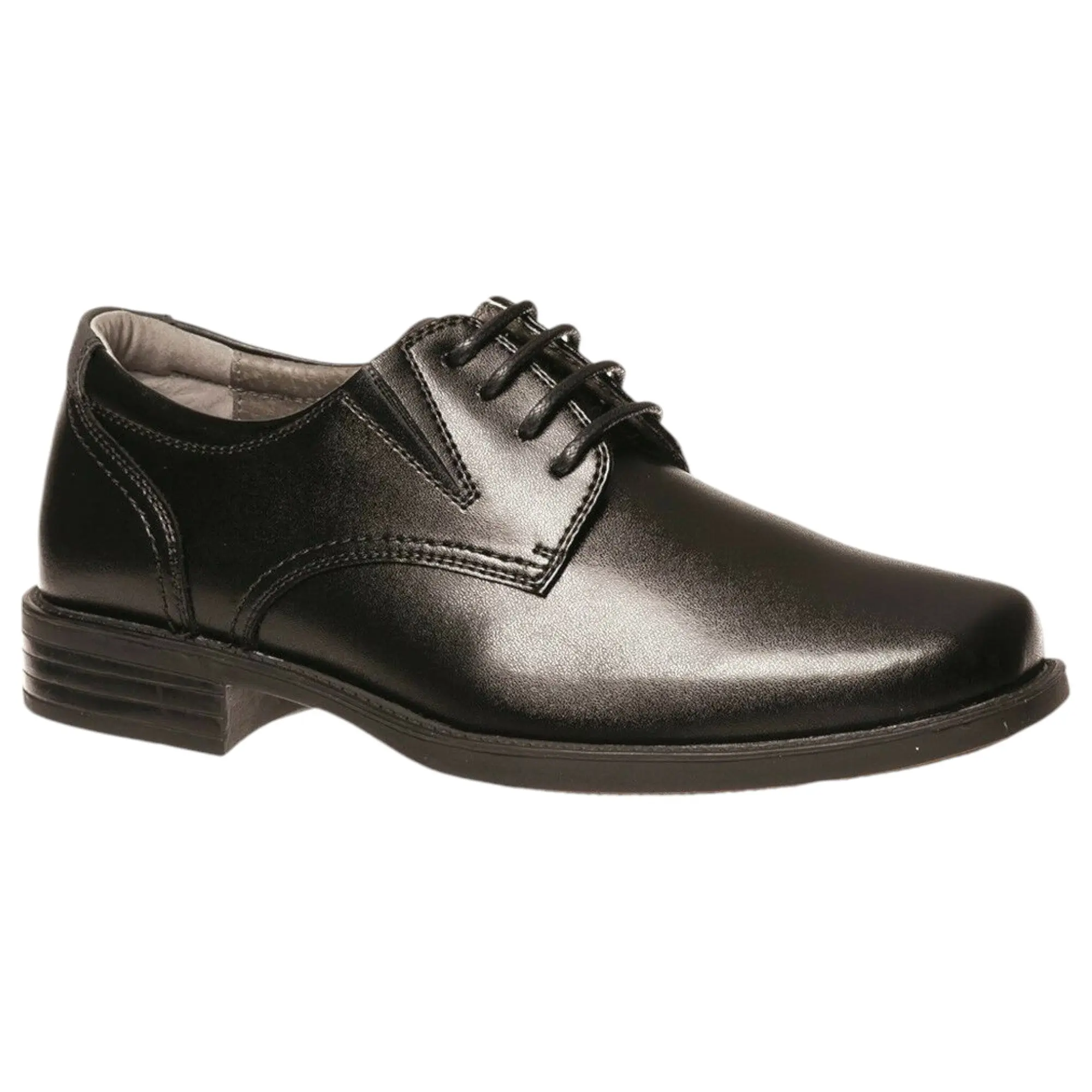 Kids Junior Boys Julius Marlow Mannix Black Leather Lace Up Dress School Shoes - Back to School Specials