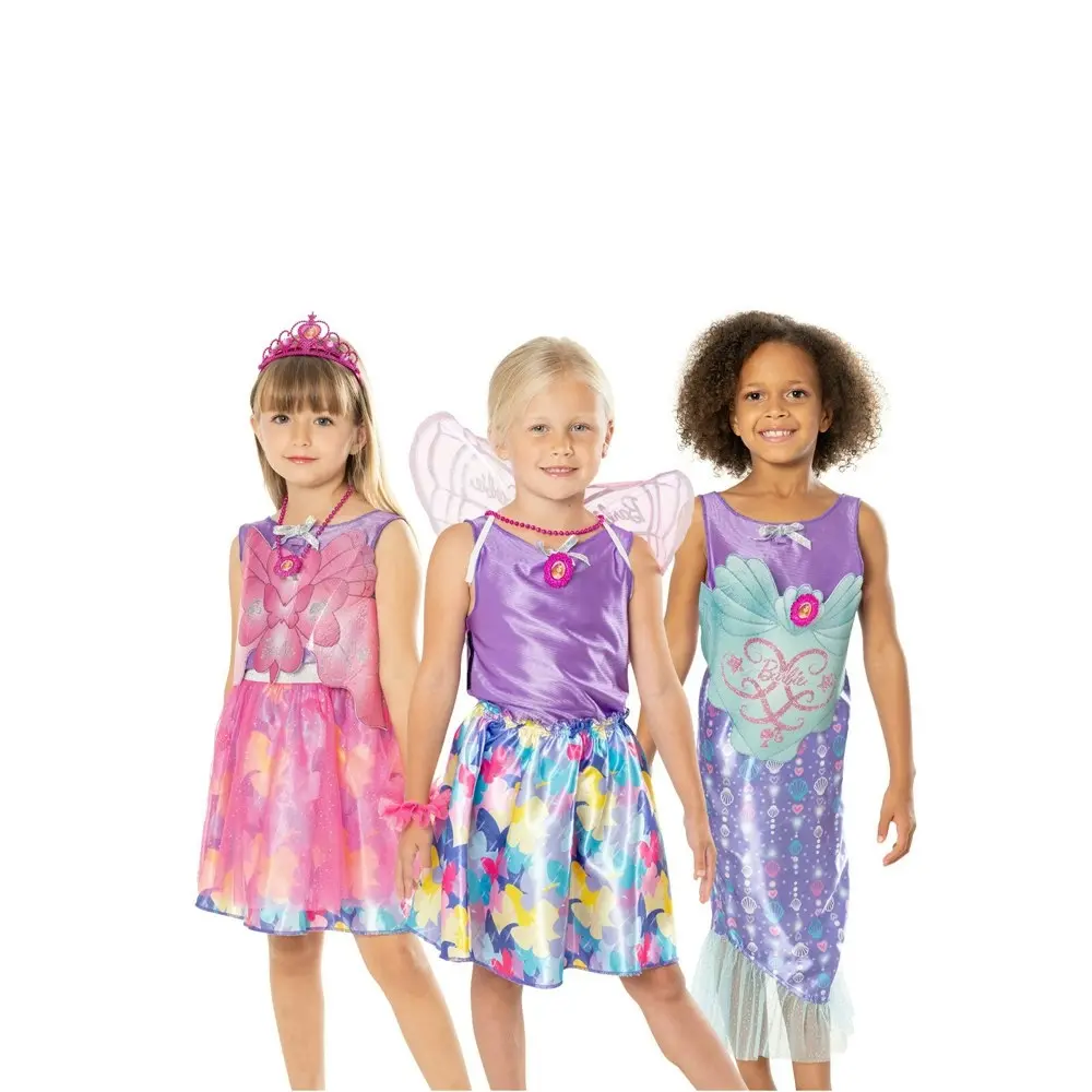 Barbie Dress-Up Trunk w/ Accessories Skirt/Vest Kids/Girls Fairy Costume 4y+