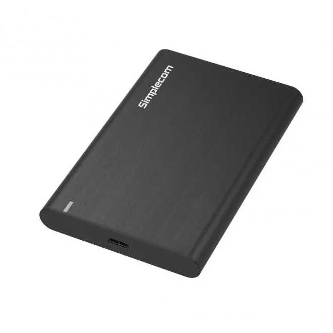 Simplecom SE221 Aluminium Enclosure Case For 2.5'' SATA HDD/SSD to USB 3.1 Black - Electronics