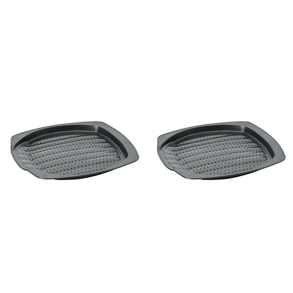 2PK Wiltshire Easybake Non-Stick Chips/Wedges Oven Safe Baking Tray 35x32cm