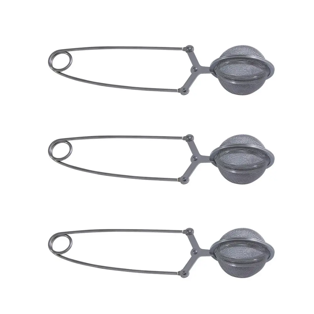 3x Cuisena 16cm Spring Stainless Steel Mesh Tea Infuser/Strainer Diffuser Filter - Home & Garden