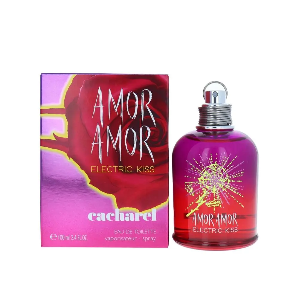 Cacharel Amor Amor Electric Kiss Eau De Toilette 100ml Spray Women's Perfume EDT - Beauty
