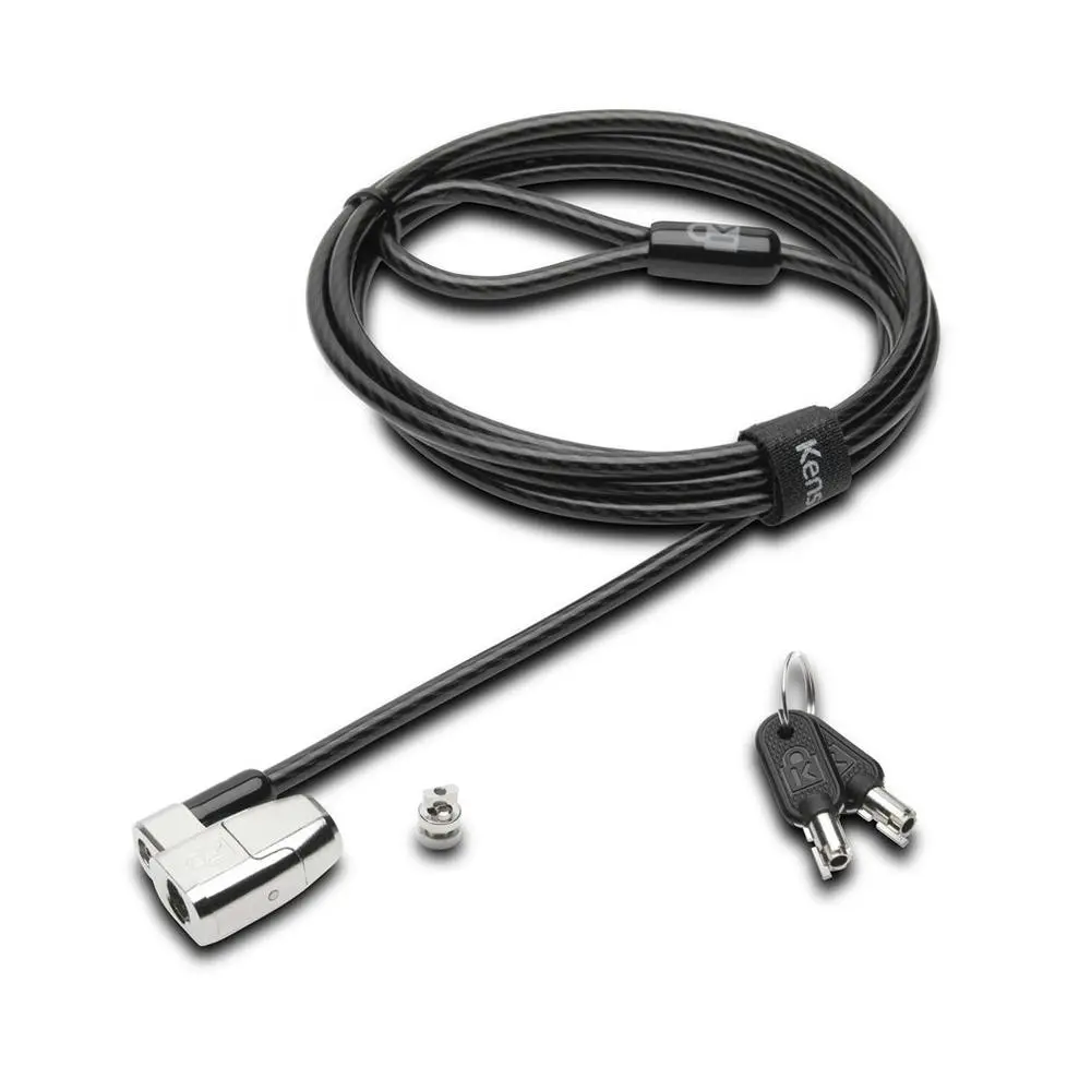 Kensington Keyed Lock Clicksafe 2.0 Carbon Steel Cable For Laptop/Notebook Black - Electronics