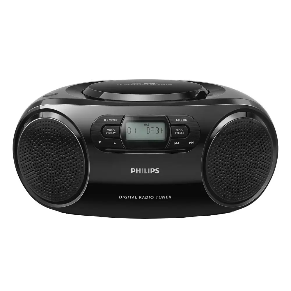 Philips Soundmachine BoomBox CD/FM/DAB Radio Portable Music Player/Stereo Black - Electronics