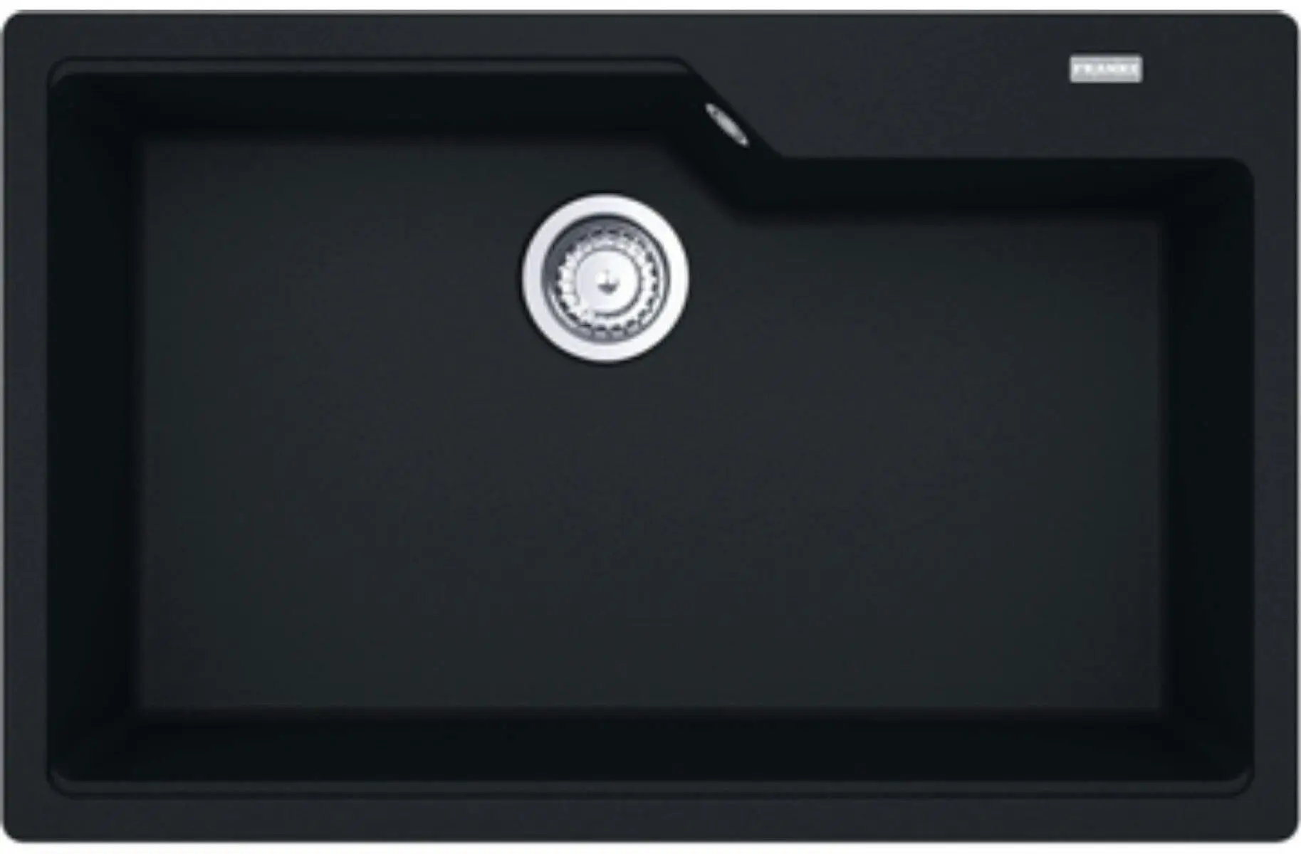 Franke Urban Fragranite 780mm Single Bowl Matte Black - Hardware