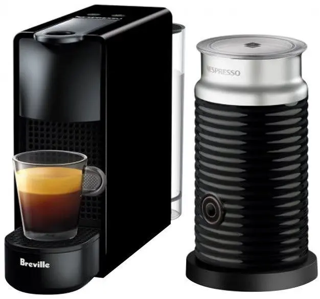 Breville Essenza Mini Bundle Nespresso Coffee Machine Black - Home & Garden