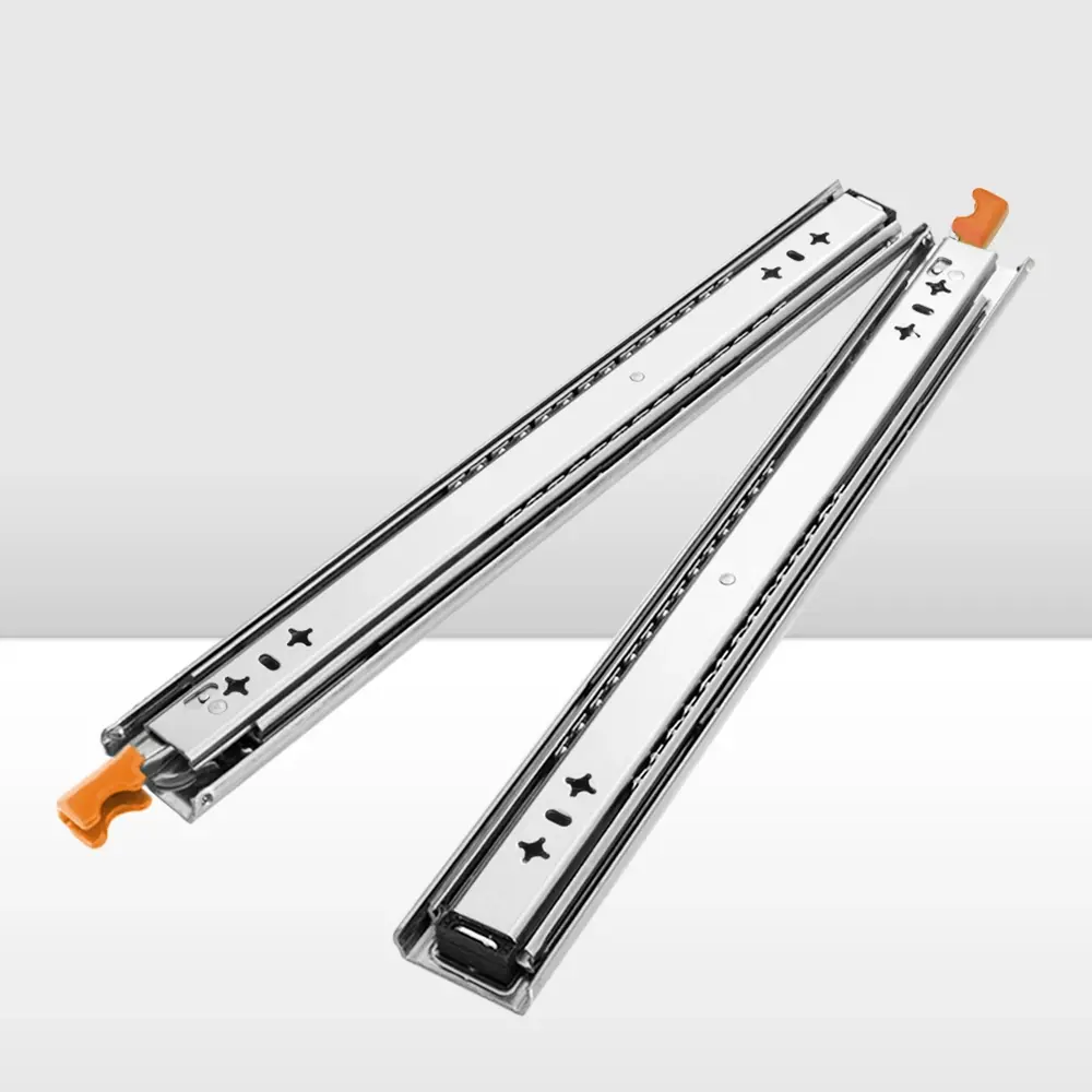 125KG Pair Locking Drawer Slides 500mm Runners Trailer Draw Full Extension 4WD - Hardware