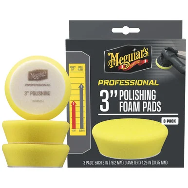 Meguiars M3PFP3 Meguiar's Professional 3" Polishing Foam Pads *3-pack