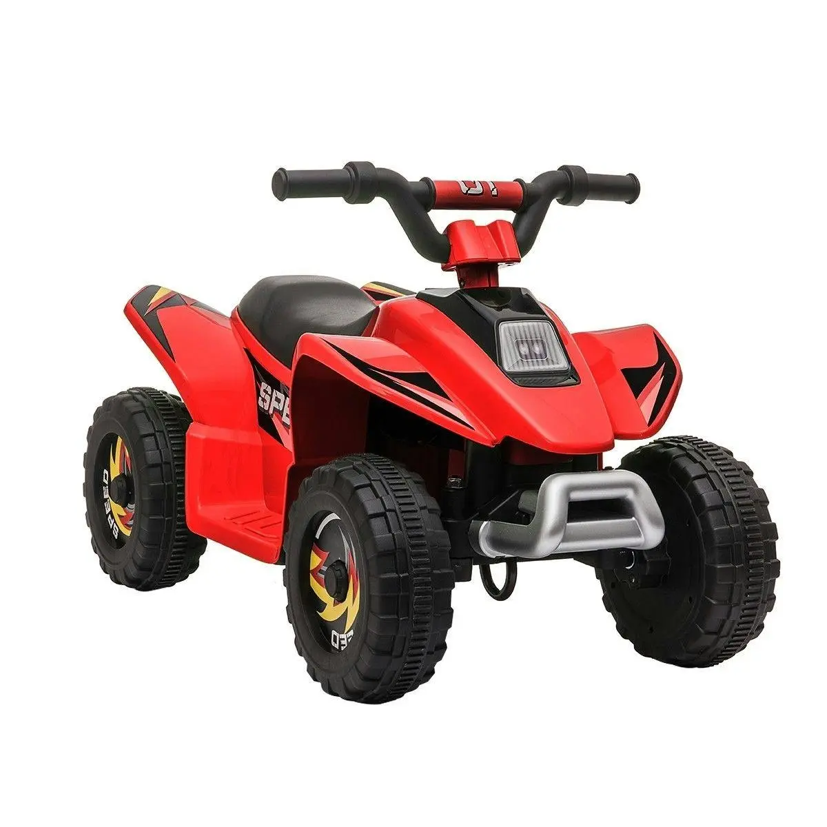 Ausway Kids Ride On Toy 6V Electric ATV Quad Rechargeable Battery Red - Toys & Games