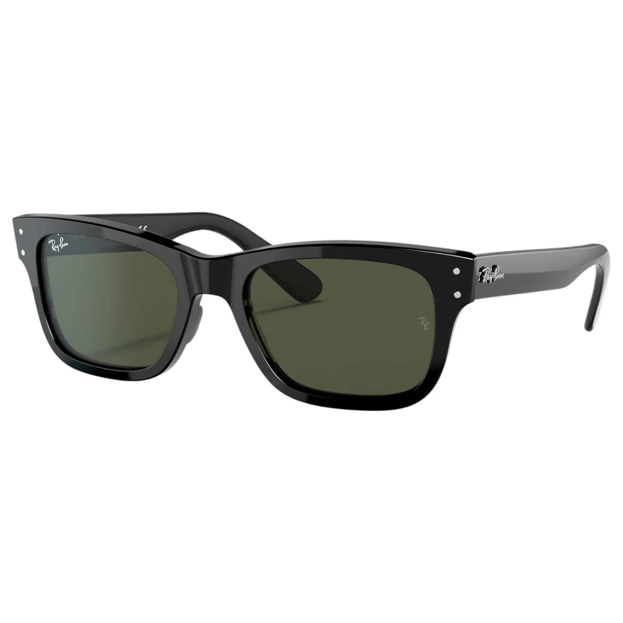 Mens Ray Ban Sunglasses Rb2283 Burbank Polished Black/ Green Sunnies - M