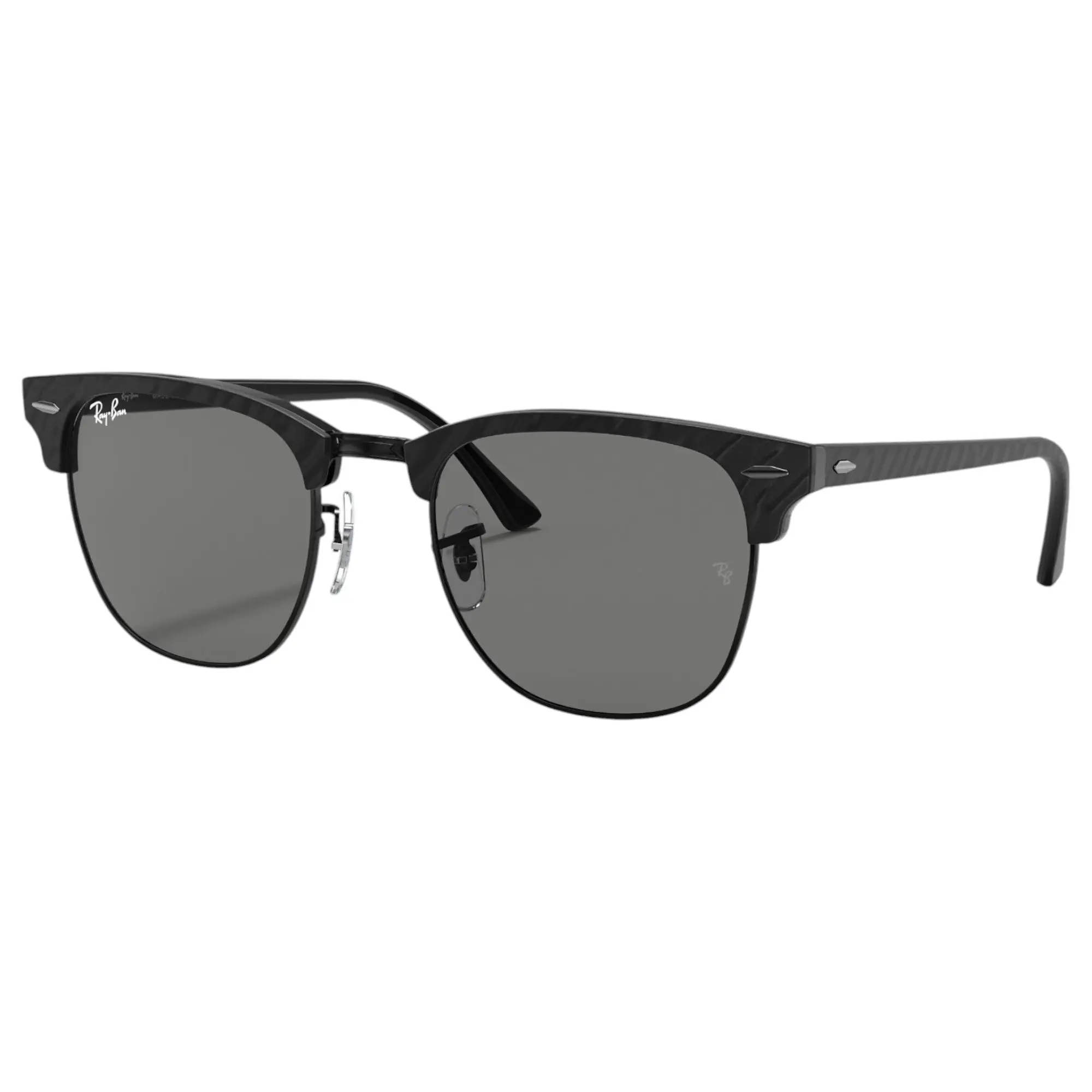 Mens Ray Ban Sunglasses Rb3016 Clubmaster Marble Black/ Dark Grey Sunnies - M