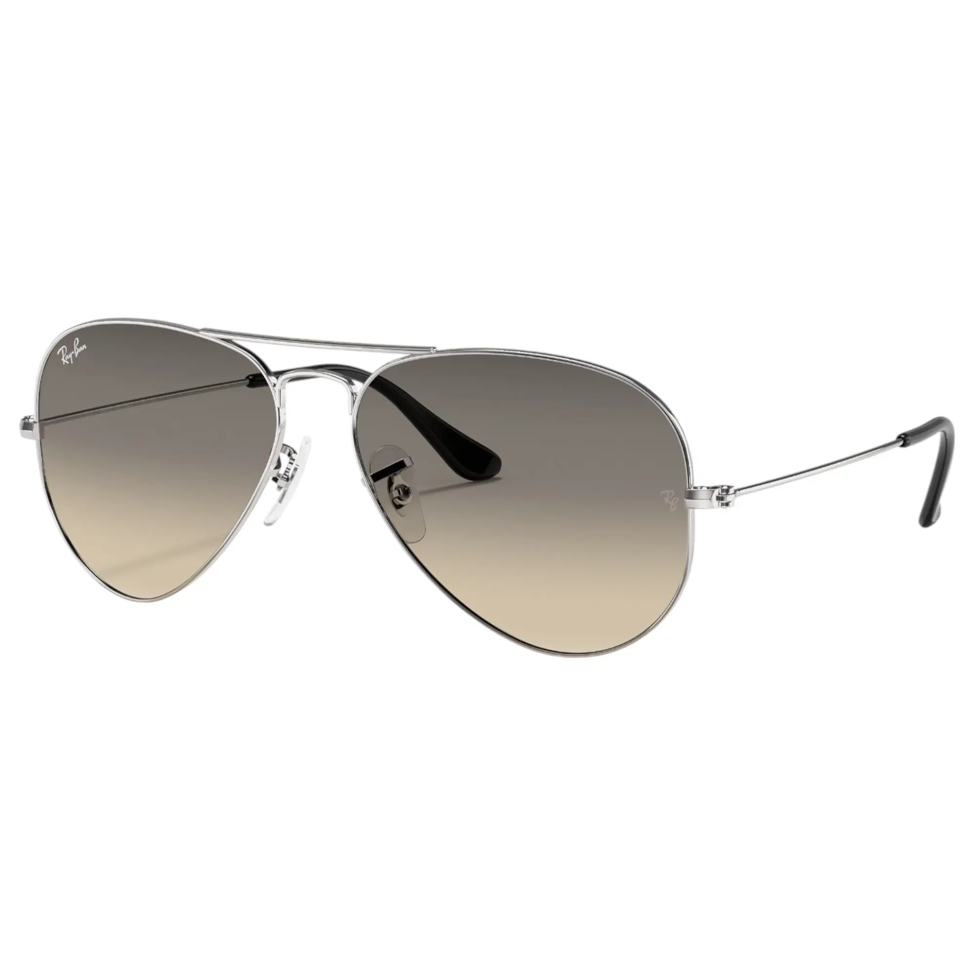 Mens Ray Ban Sunglasses Rb3025 Aviator Gradient Sliver/ Light Grey Sunnies - Xxl