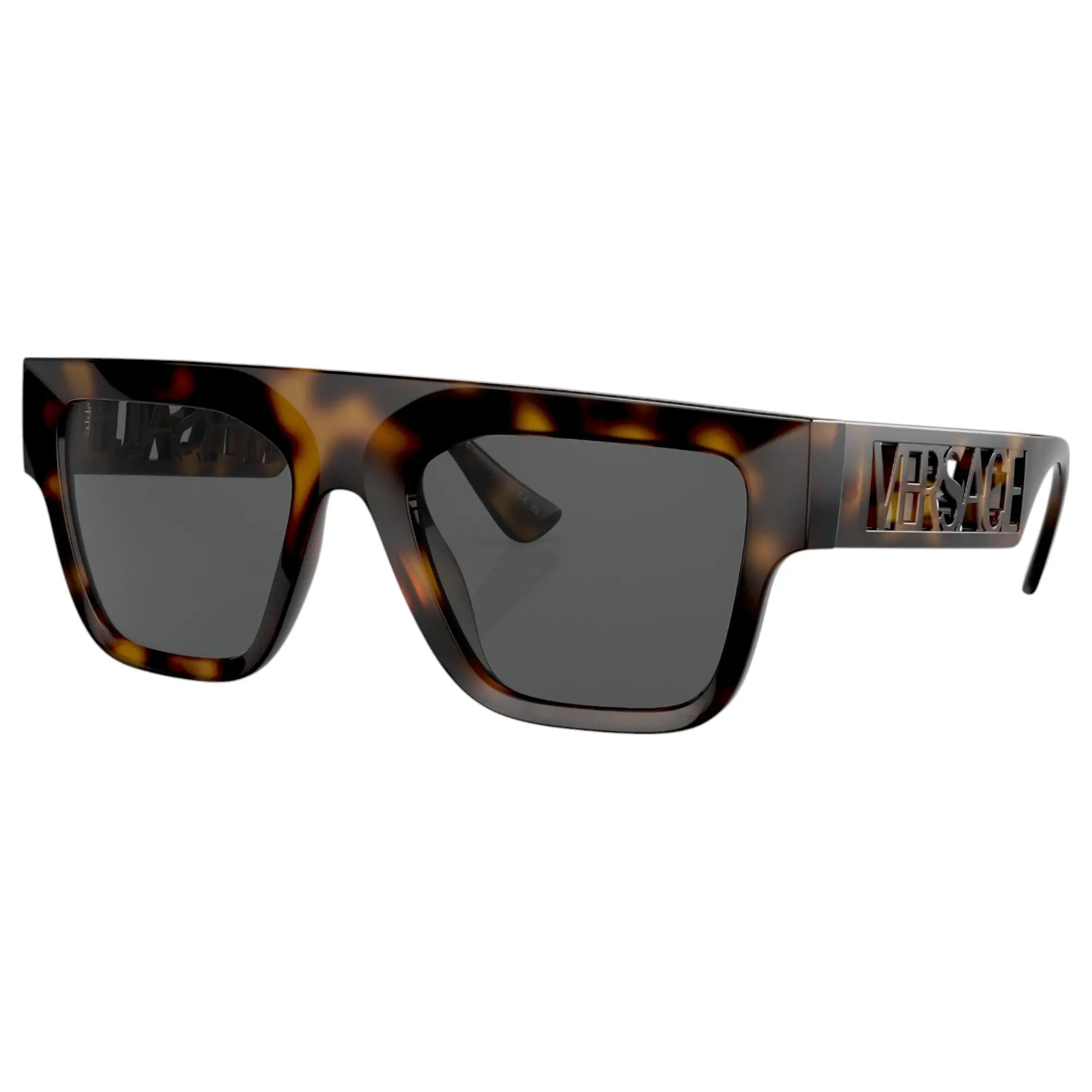 Mens Versace Sunglasses Ve4430u Havana/ Dark Grey Sunnies - Fashion