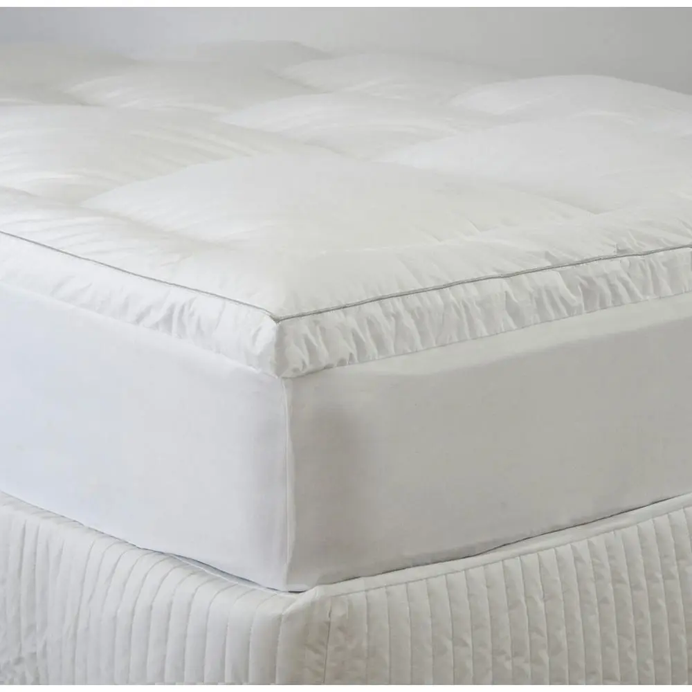 Ardor 2800GSM Standard Single Bed Microfibre Mattress Topper Home Bedding White - Furniture