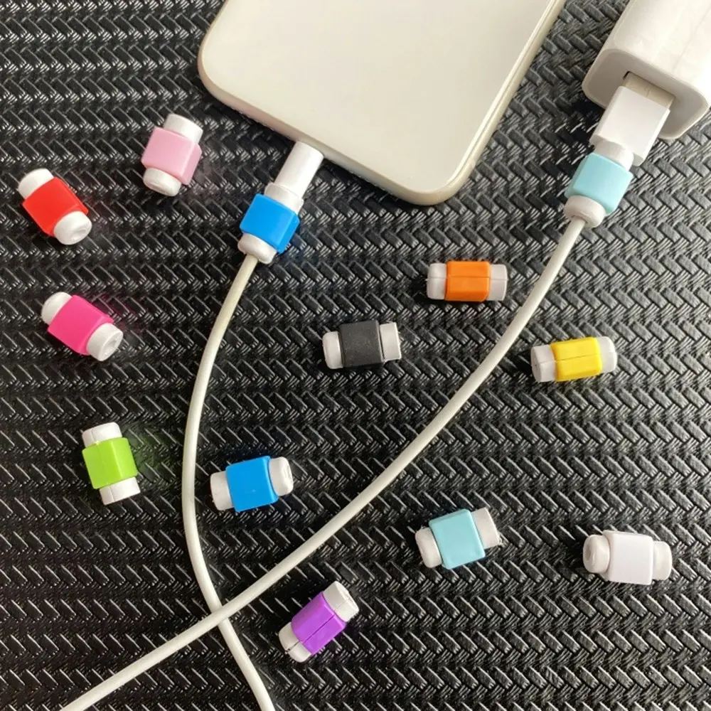 12 Sets Phone Data Cable Protection Line Sets Lightning Cable Saver Protector - Electronics