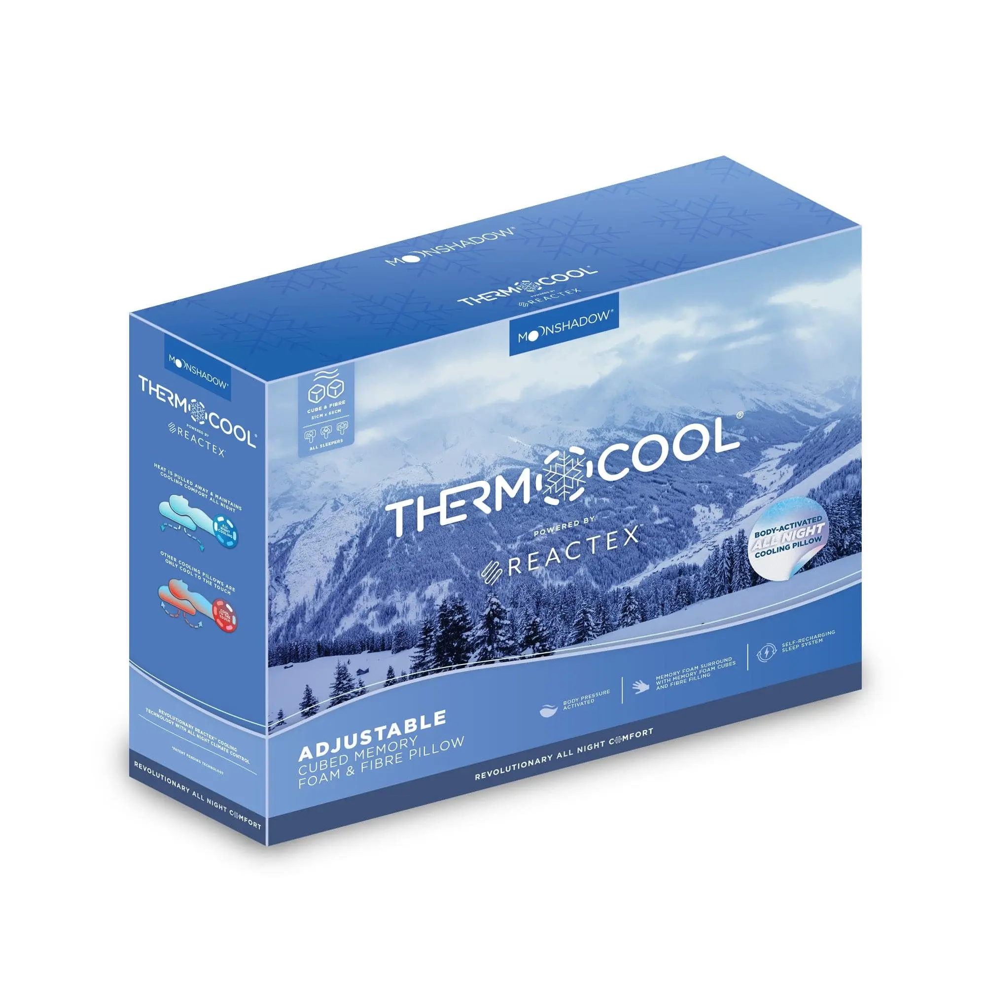 Moonshadow Adjustable Cube Thermocool Pillow - Home & Garden