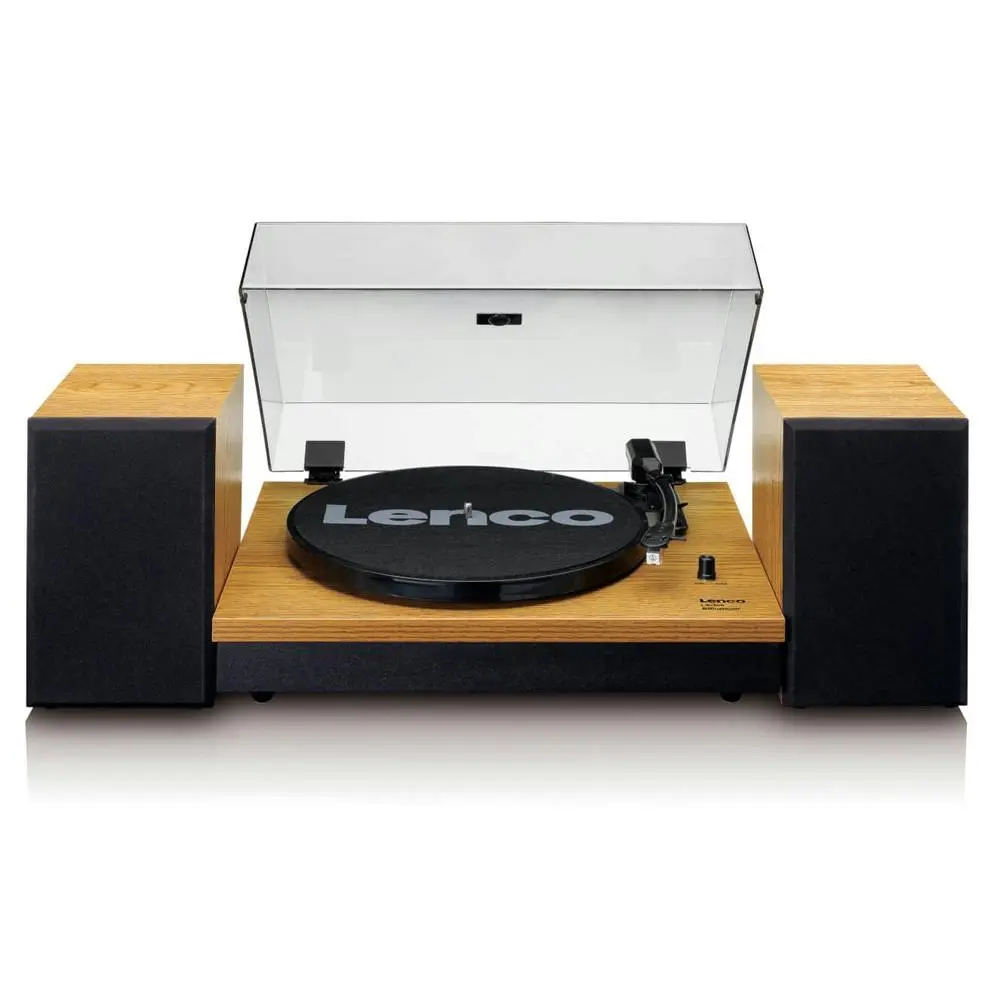Lenco LS-300 Bluetooth Turntable Record Vinyl Player 33/45RPM w/2x Speakers Wood