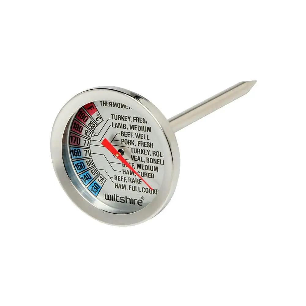Wiltshire Stainless Steel 5cm Dial Meat Temperature Kitchen Thermometer - Home & Garden