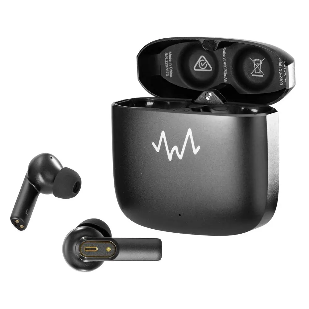 Wave Audio ENC Immersive Pro True Wireless Earbuds BT Earphones For Phones Black - Electronics