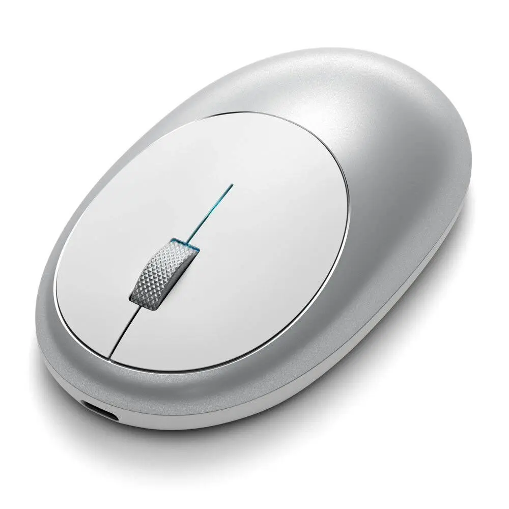 Satechi M1 Bluetooth Wireless Optical Rechargeable Mouse for PC/Laptop Silver - Electronics