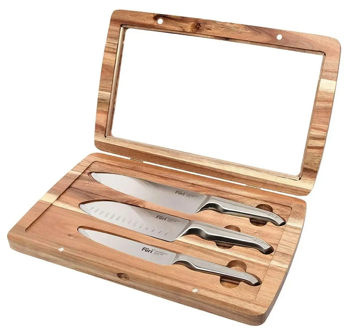 Furi Pro Acacia 3 Piece Knife Set - Home & Garden