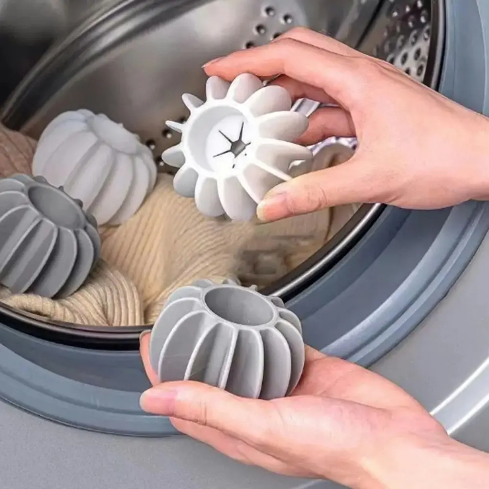 6pcs Laundry Ball Clothes Hair Cleaning Tools Washing Machine Laundry Balls - Home & Garden