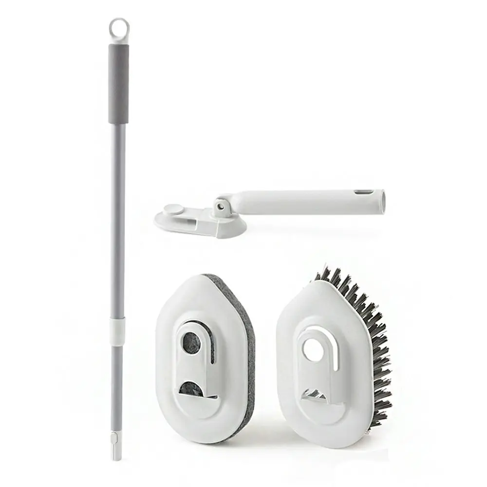 Multifunctional Bathroom Cleaning Floor Brush Rotatable Ceramic Cleaning Brush - Home & Garden